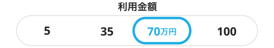 利用金額のイメージ